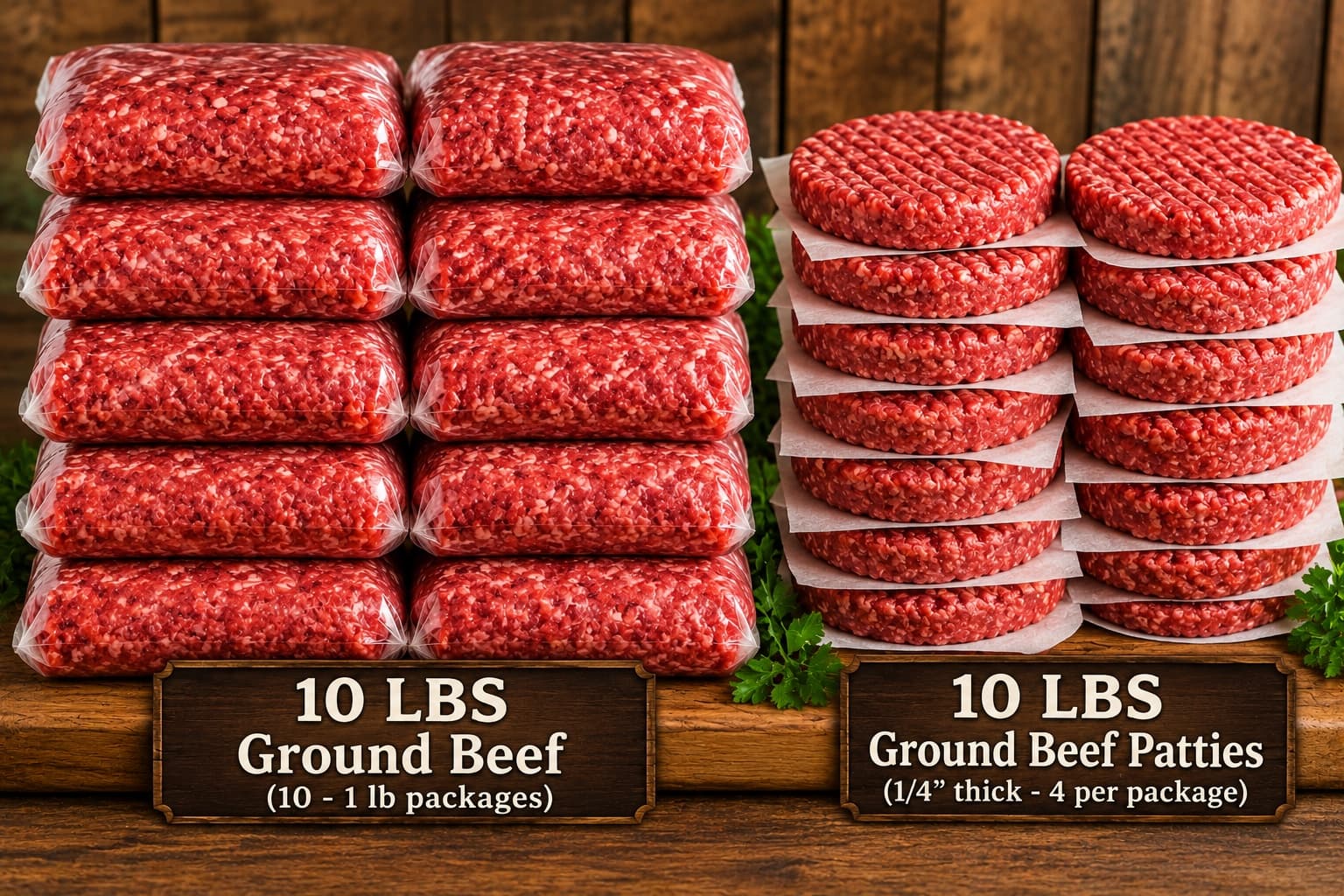 Ground Beef & Burger Patties Bundle