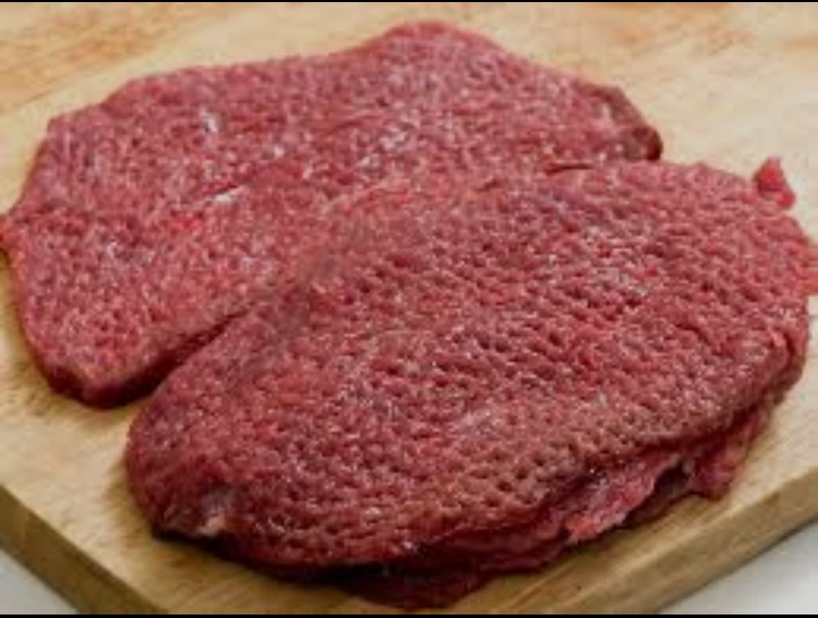 Round/Cube steak, tenderized